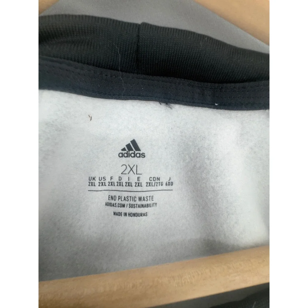 Adidas Mens Washington Huskies Fleece Pullover Gray Black 2XL HI2913